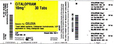 Citalopram 10mg 30 Tabs (Citalopram 10mg 30 Tabs)